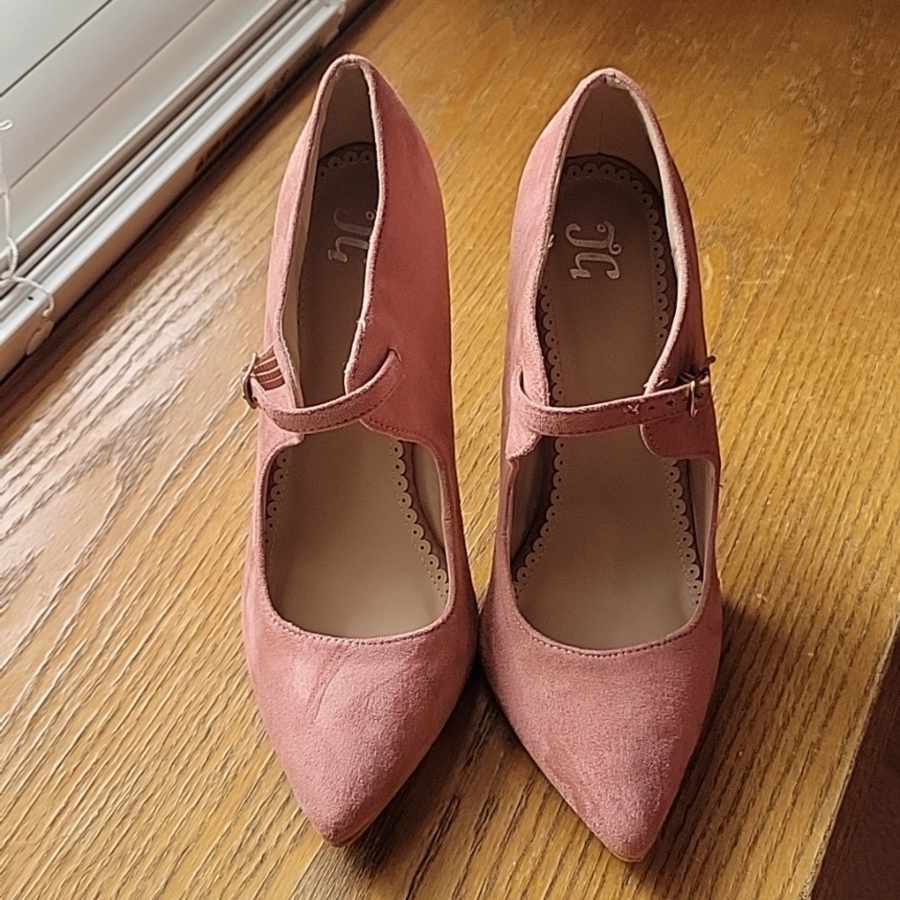 TG Shoes sz. 11  mauve, pink 4in.heels